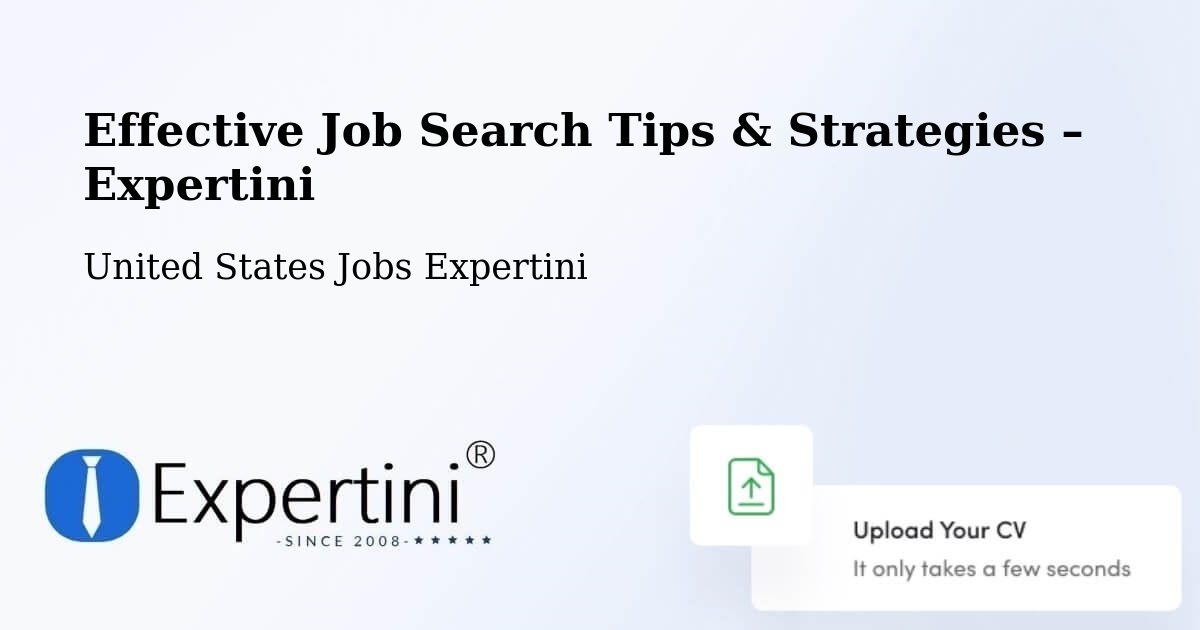 Job Search Tips & Strategies for Job Seekers – Roy - Roy, United States Jobs Expertini